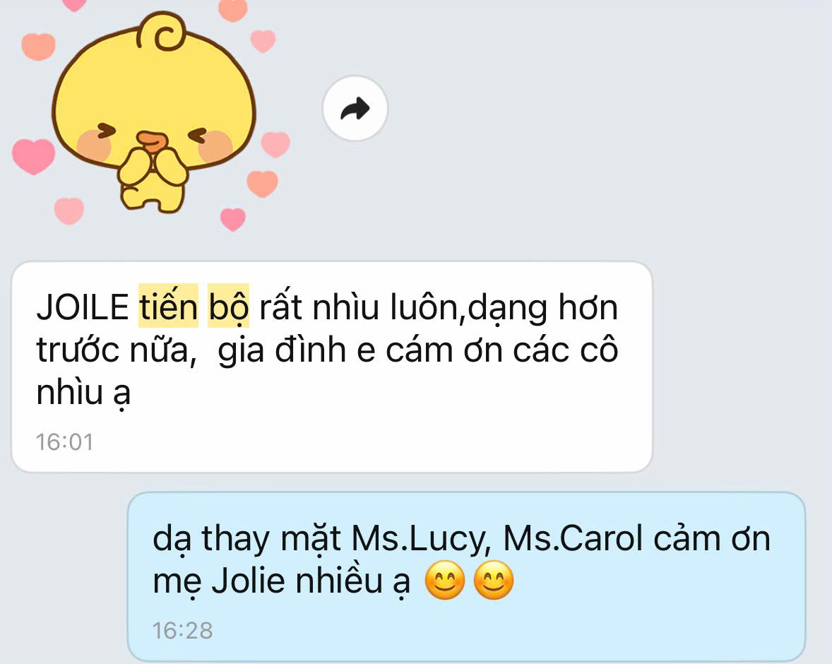 Phụ hynh bé Jolie