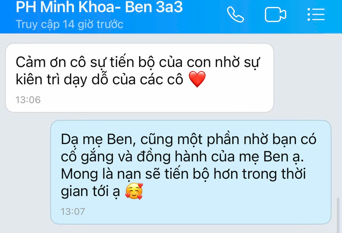 Phụ Huynh Bé Minh Khoa - Ben